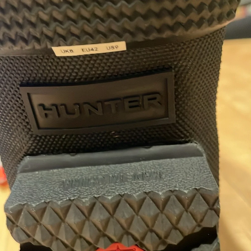 Hunter Men’s Original Insulated short rain boots size 9 NWT